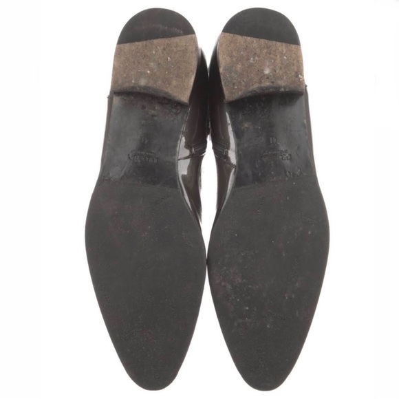 Authentic Ombre Prada Patent Leather Riding Boots in Black/Grey 41 - Picture 5 of 11